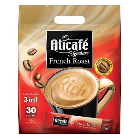 Ali Cafe Instant Coffee 3in1 French Roast 22g