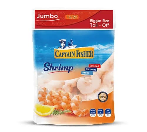 Captain Fisher Extra Large Jumbo Cooked Shrimp 400 g