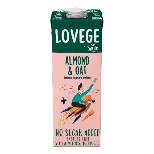 Luvig Sugar-Free Almond and Oat Drink 1 Liter