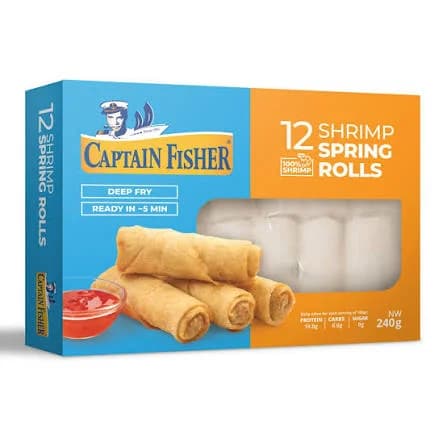 Captain Fisher Shrimp Rolls 240 g