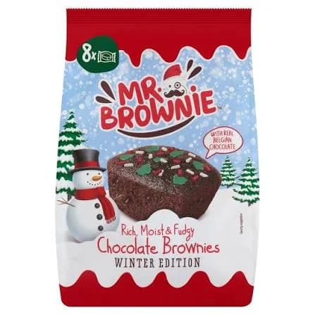Mr. Brownie – Filled Cake Pieces 200g*12pc*8pc Belgian Chocolate Christmas