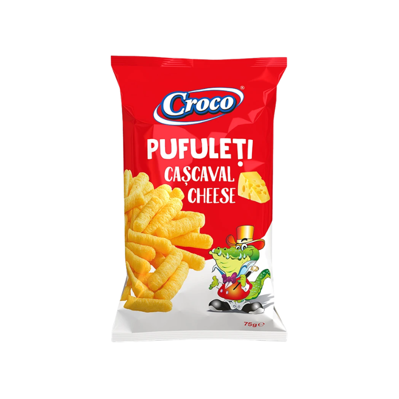 CROCO CORN PUFFS WITH CHEESE CASCAVAL 75g