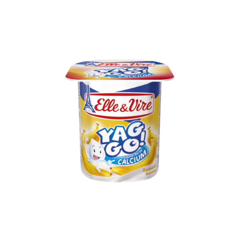 Elle & Vire Yaggo Yogurt Banana 125 g
