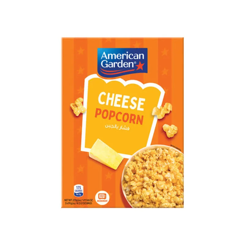 American Garden Microwave Popcorn Cheese 275g 360