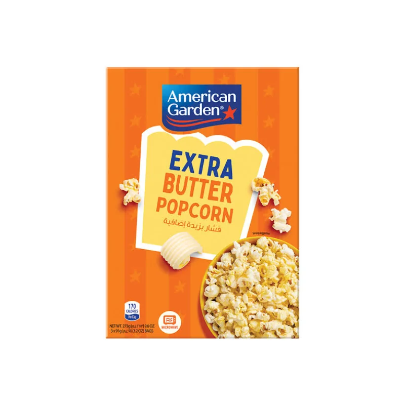 American Garden Microwave Popcorn Extra Butter 275g 391
